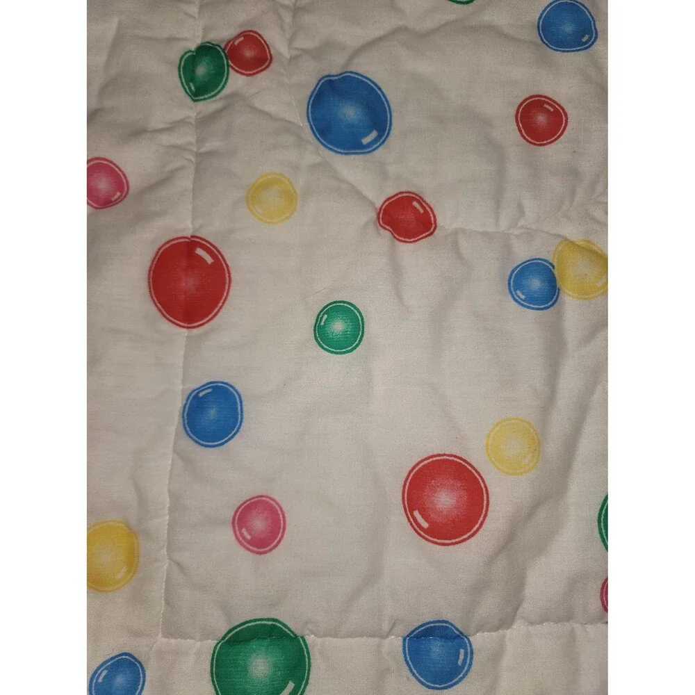 Vintage Disney Mickey Minnie Pluto Baby Crib Comforter 1980s